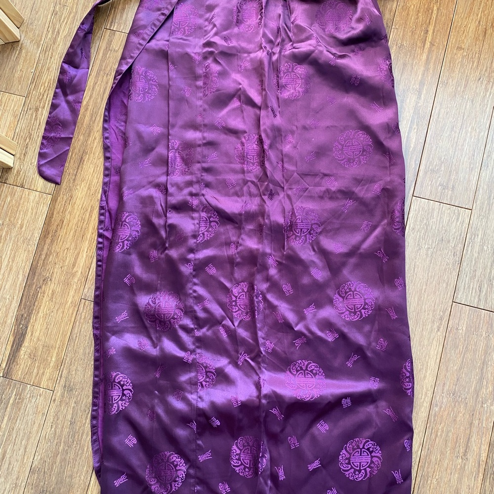Elegant Purple Women's wrap skirt